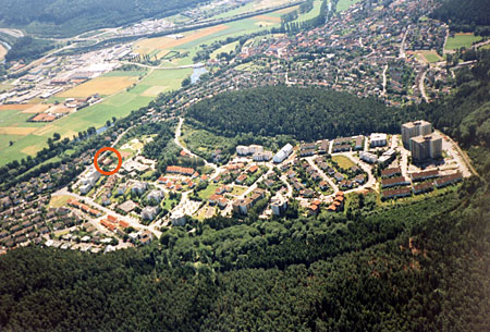 Das Neubaugebiet Wehrda ca. 1990