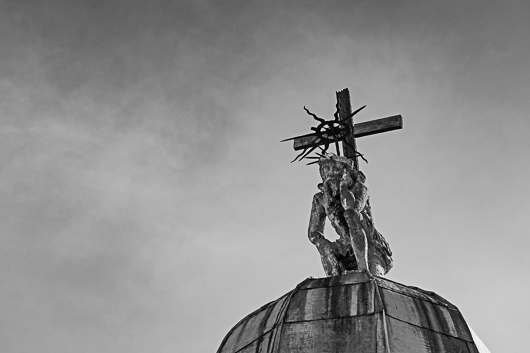 Christus als Schmerzensmann auf der Kuppel der Boim-Kapelle in L'viv (Lemberg).